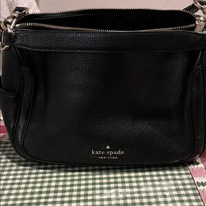 Kate Spade Black Pebbled Leather Shoulder Bag